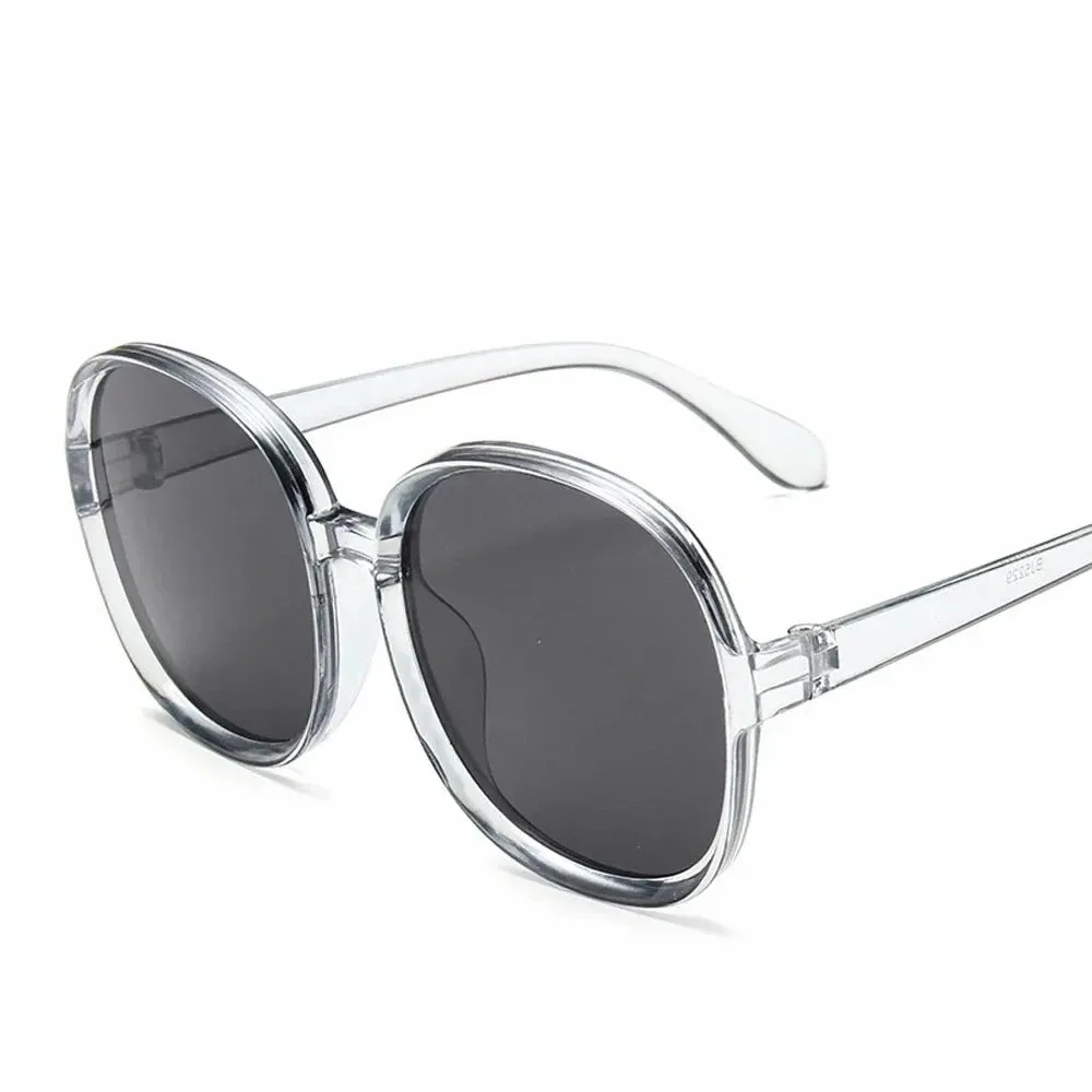 New Round Frame Sunglasses Women Retro Oversized Style