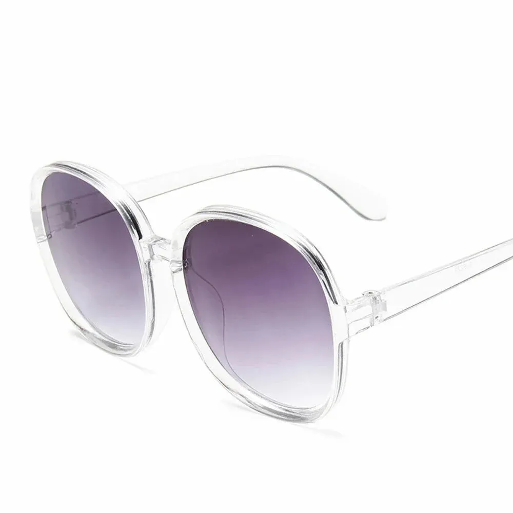 New Round Frame Sunglasses Women Retro Oversized Style