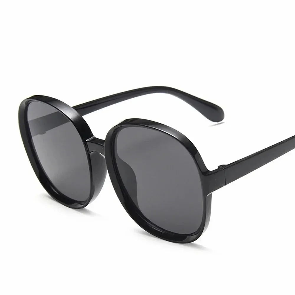 New Round Frame Sunglasses Women Retro Oversized Style