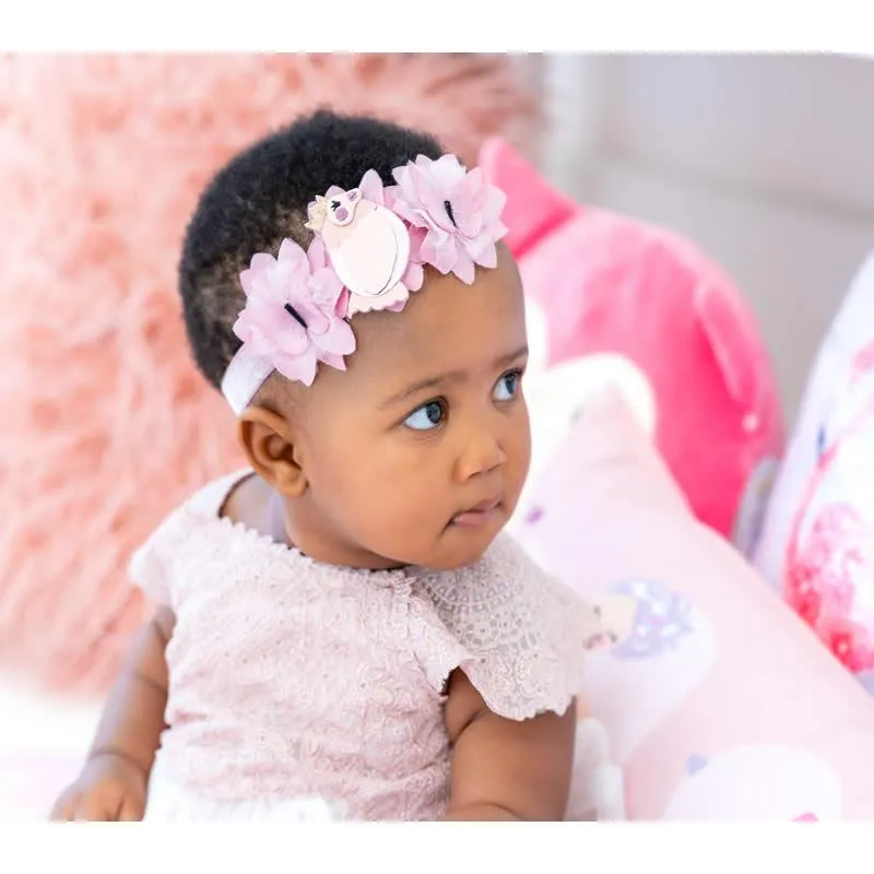 Newborn Baby Headband & Socks Set MY-348 Pink  BONE