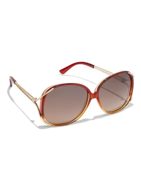 Oversized Round Metal-Arm Sunglasses
