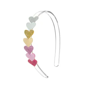 PEARL HEARTS HEADBAND