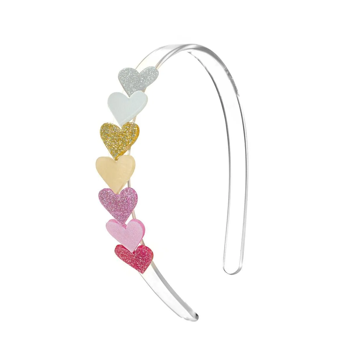 PEARL HEARTS HEADBAND