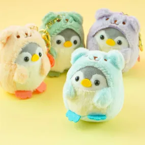 Penguin Bear Dress-Up Plushie Charm & Keychain