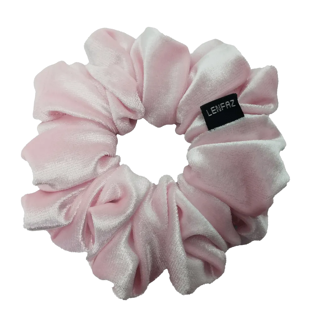 Petal Pink Velvet Scrunchie