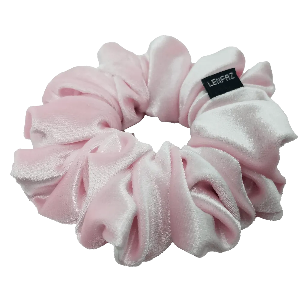 Petal Pink Velvet Scrunchie