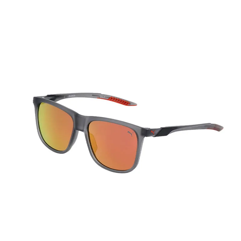 PUMA PU0360S Grey/Grey/Red Sunglasses