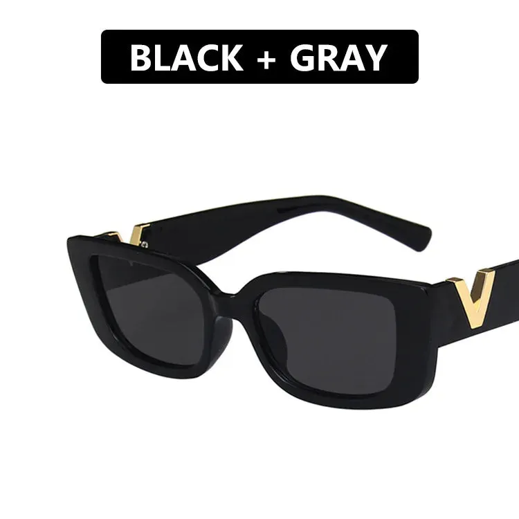 Retro Rectangle Sunglasses Women Vintage Small Frame Style