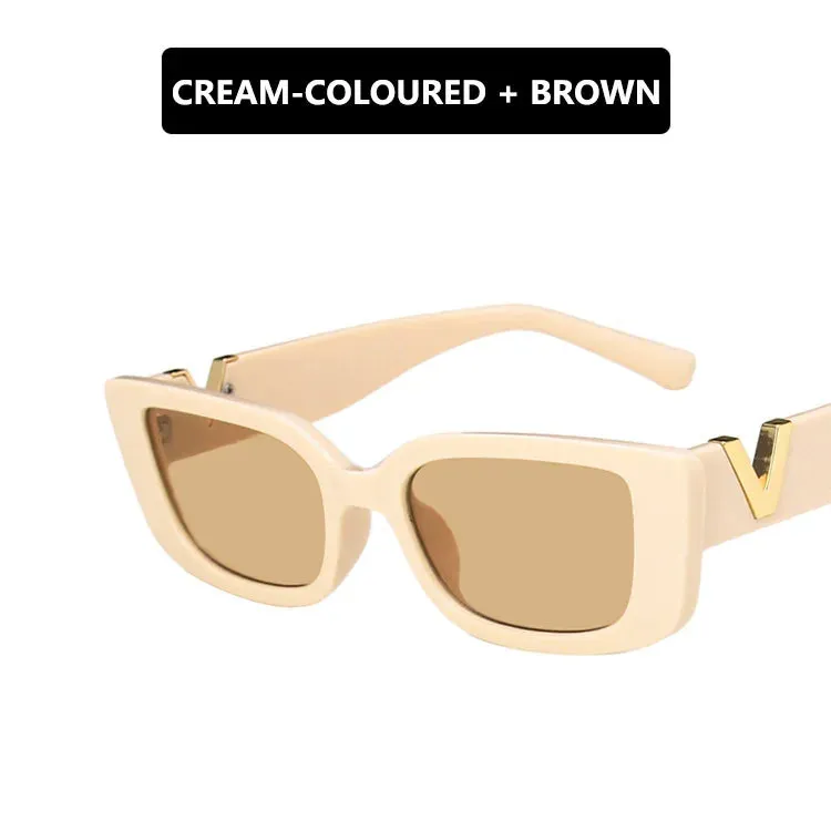 Retro Rectangle Sunglasses Women Vintage Small Frame Style