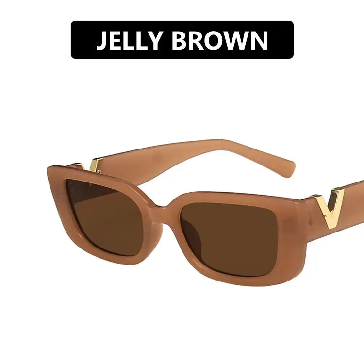 Retro Rectangle Sunglasses Women Vintage Small Frame Style