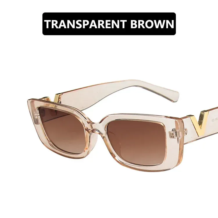 Retro Rectangle Sunglasses Women Vintage Small Frame Style