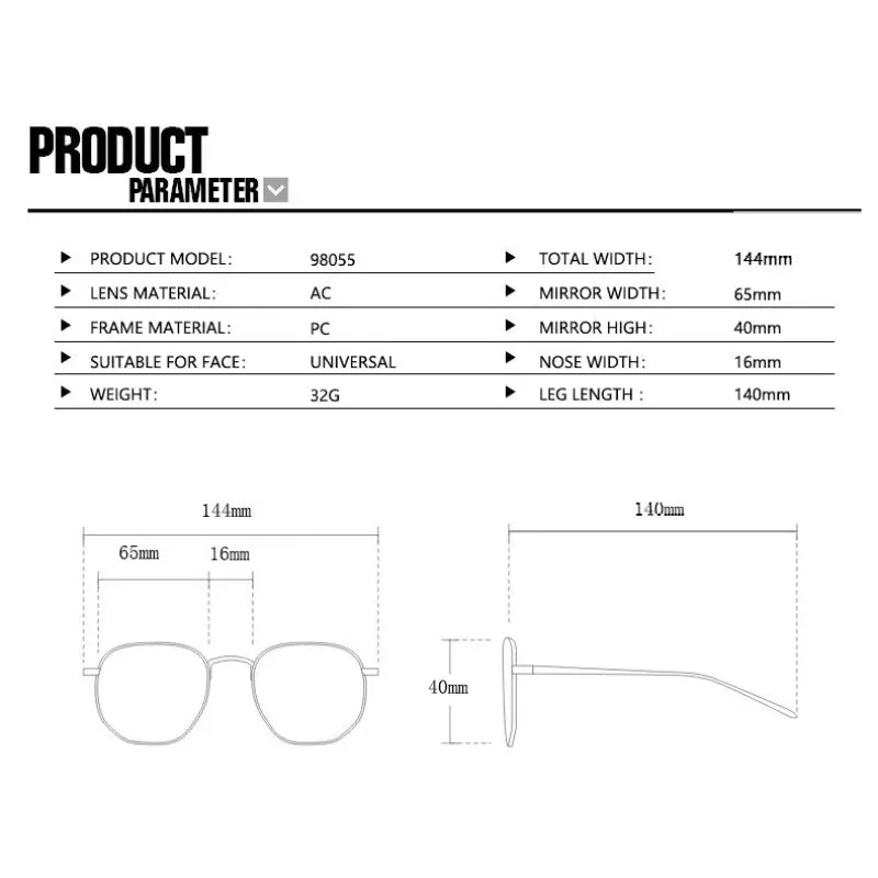 Retro Rectangle Sunglasses Women Vintage Small Frame Style
