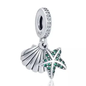 Shell Dangle Charm - 925 Sterling Silver