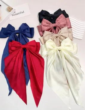 Silk French Clip Bows