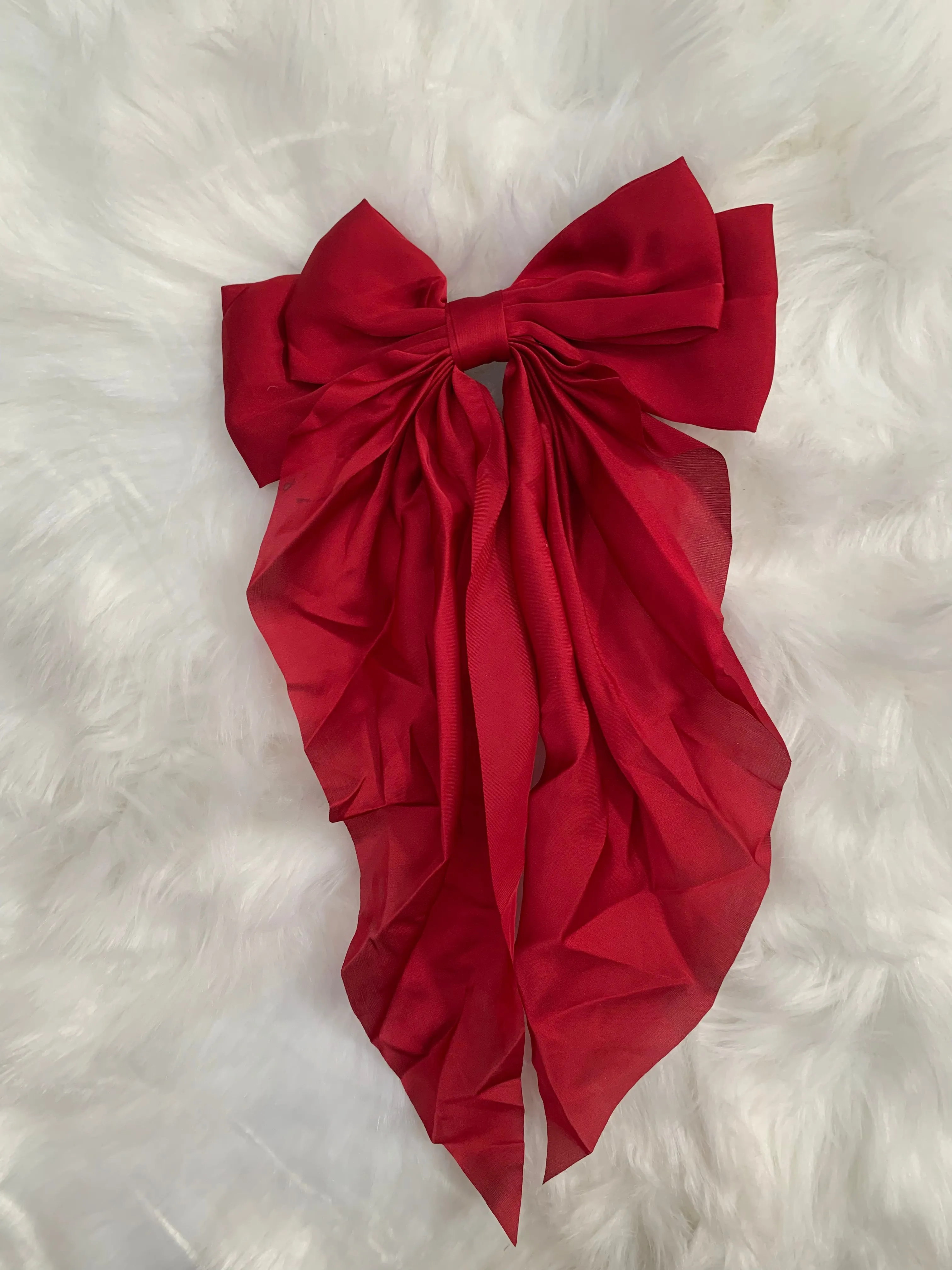 Silk French Clip Bows