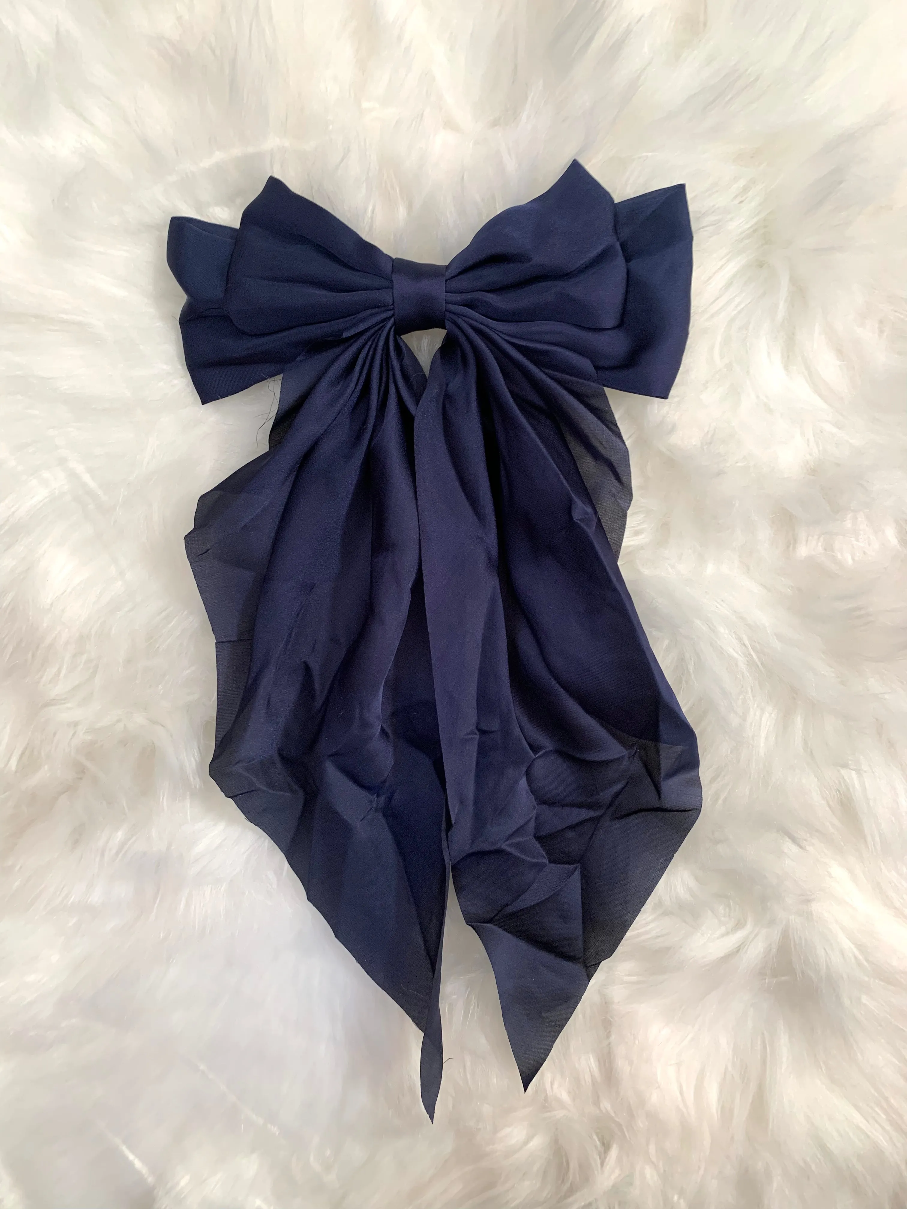 Silk French Clip Bows