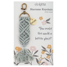 Sisters Macrame Keychain