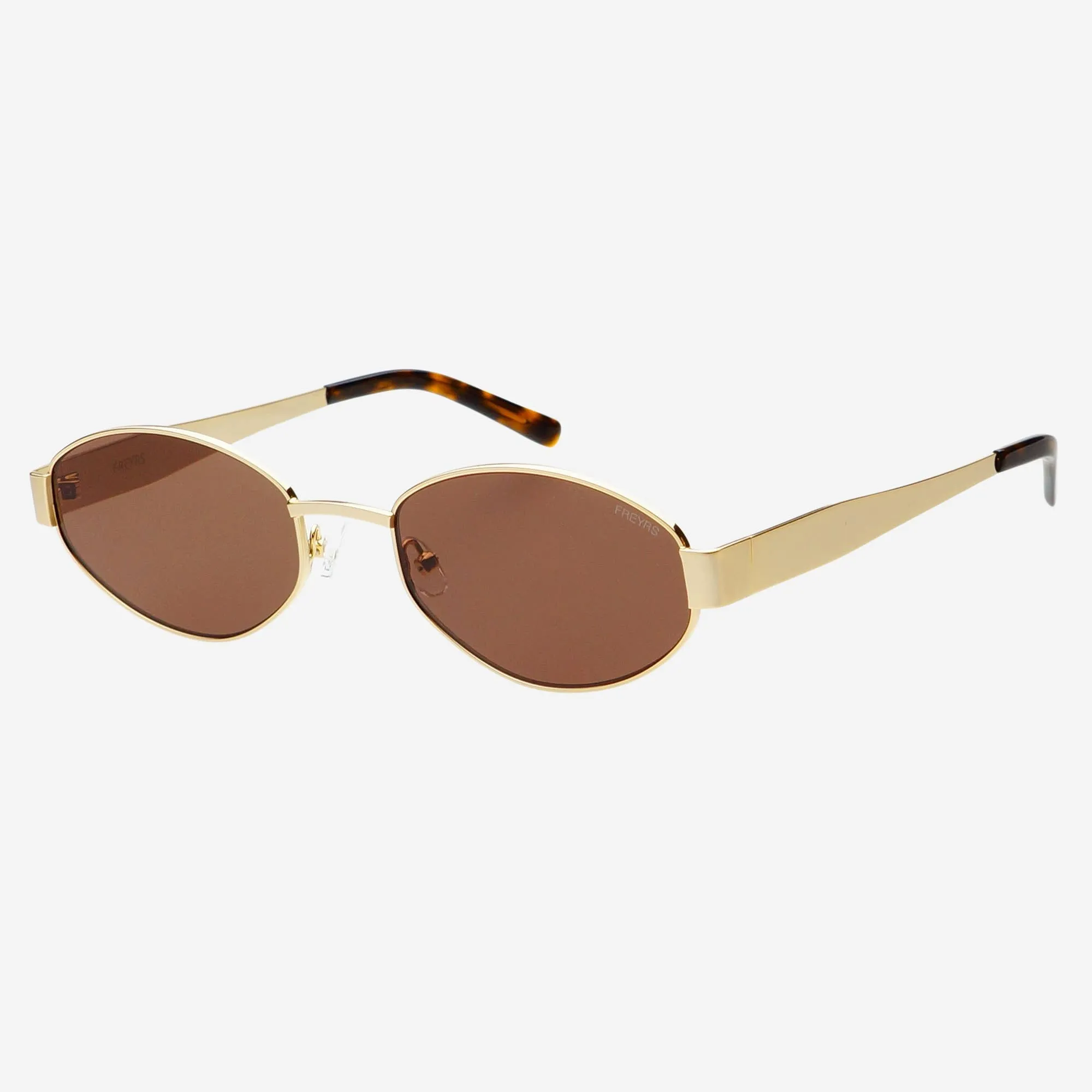 Soho Oval Sunglasses - Gold/Brown
