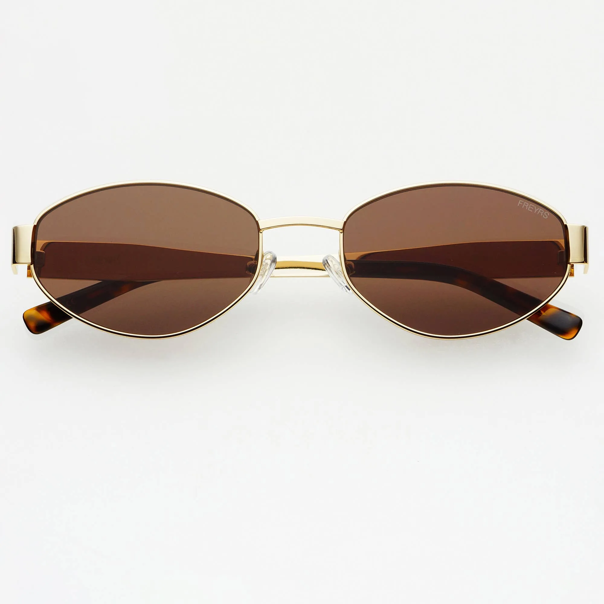 Soho Oval Sunglasses - Gold/Brown