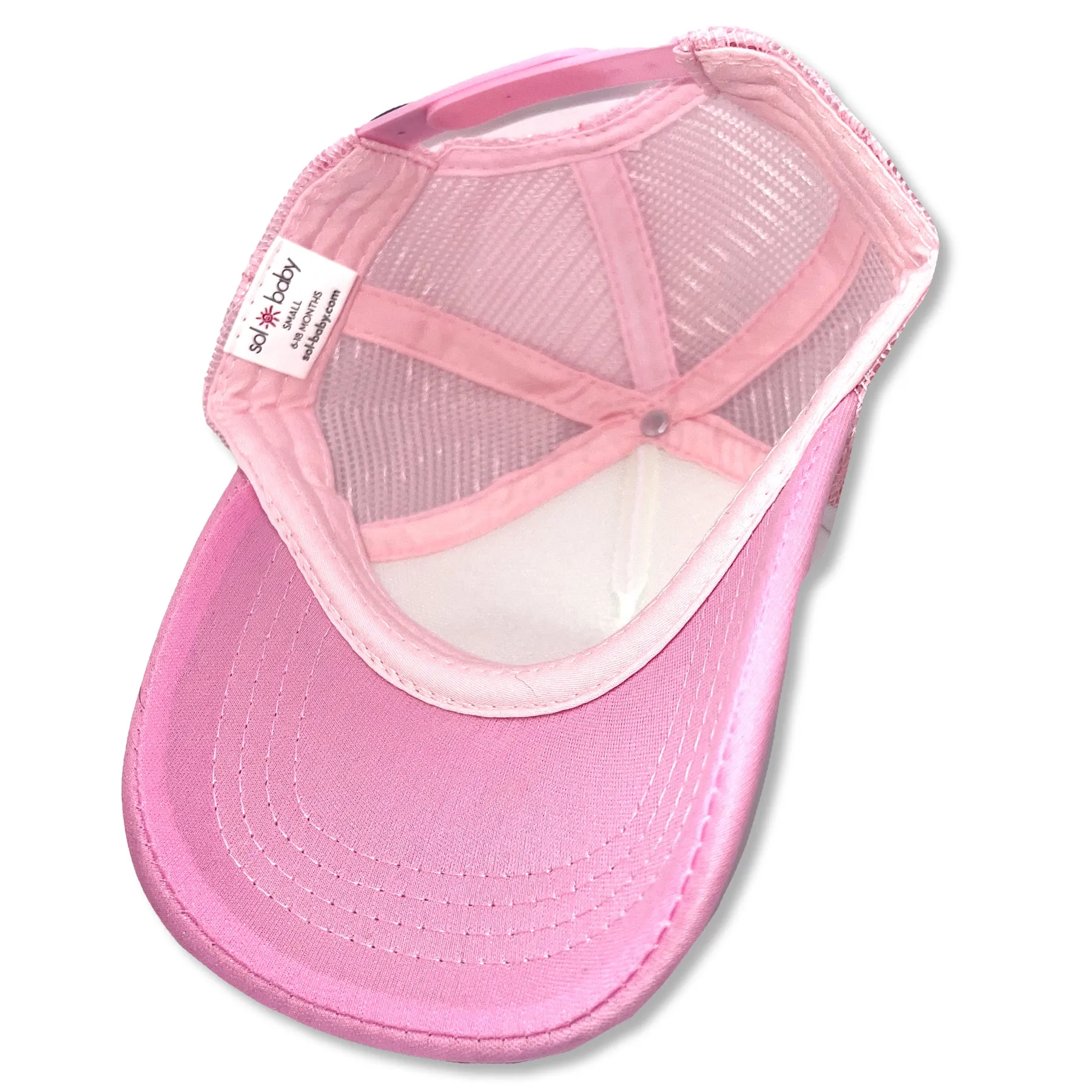 Sol Baby Silver Glitter Unicorn Pink Trucker Hat