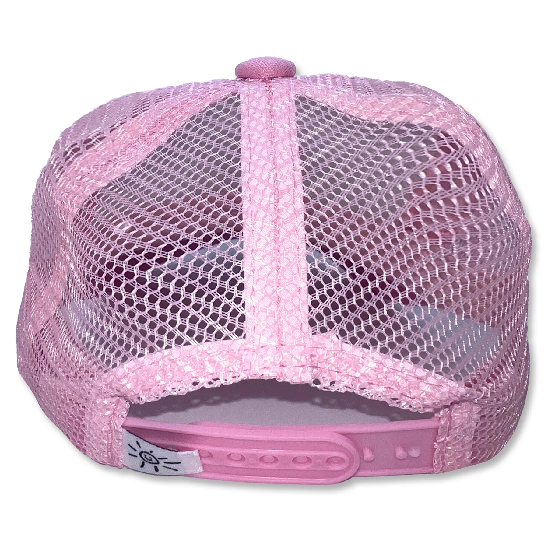 Sol Baby Silver Glitter Unicorn Pink Trucker Hat