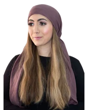Solid Sangria Fringe Square Scarf