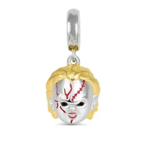 Spooky Clown Doll Charm - 925 Sterling Silver