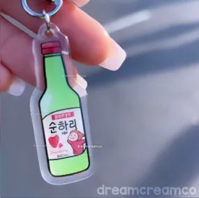 Strawberry Soju Spirit Acrylic Charm - Ponyo