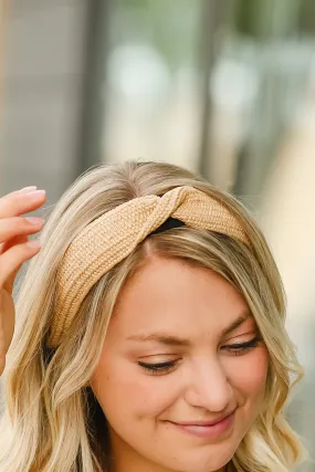 Twisted Weaved Natural Headband