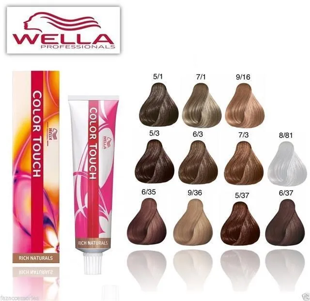 Wella Colour Touch Rich Naturals Hair Dye Tint 60ml FULL RANGE