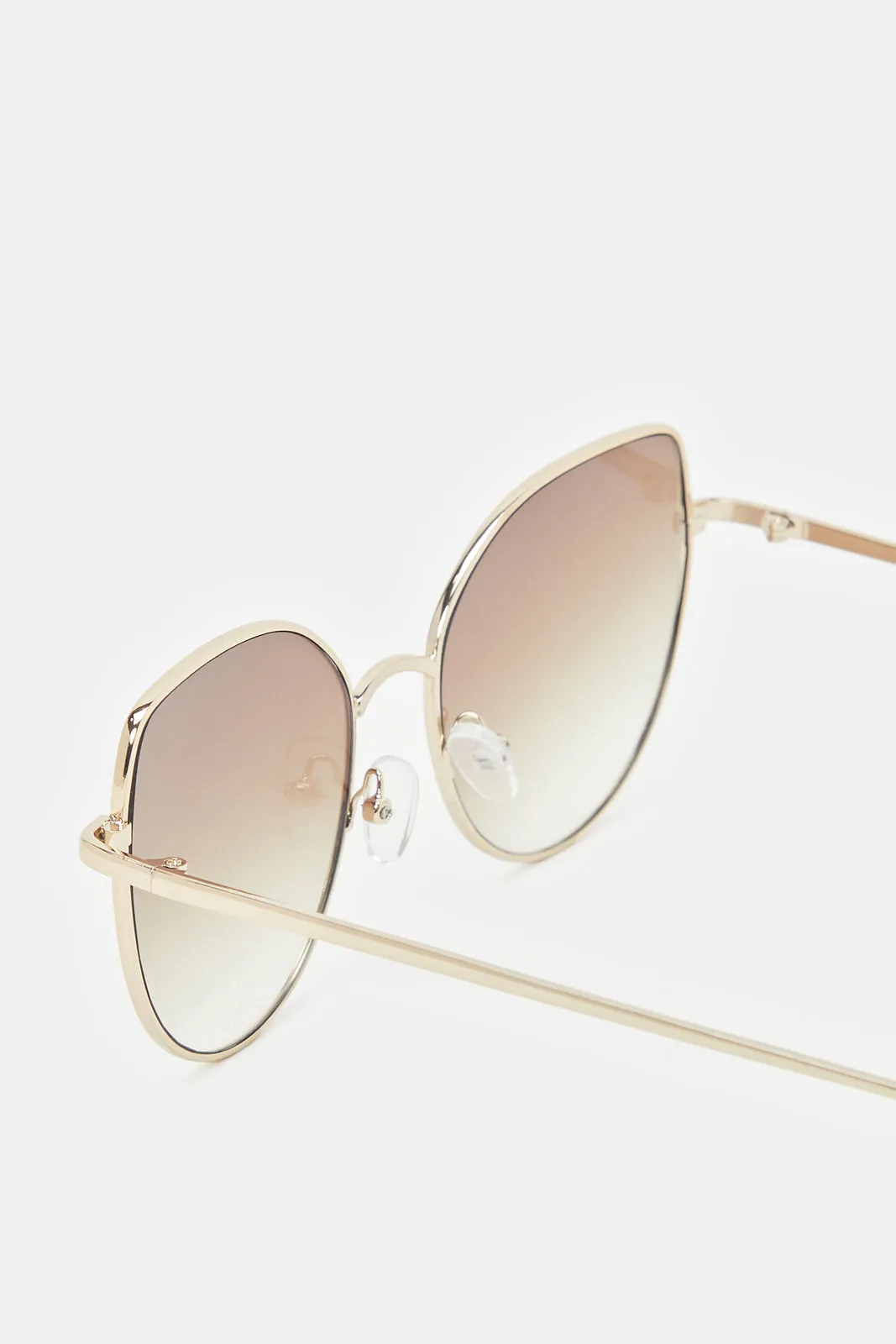 Women Gold Cat Eye Sunglasses