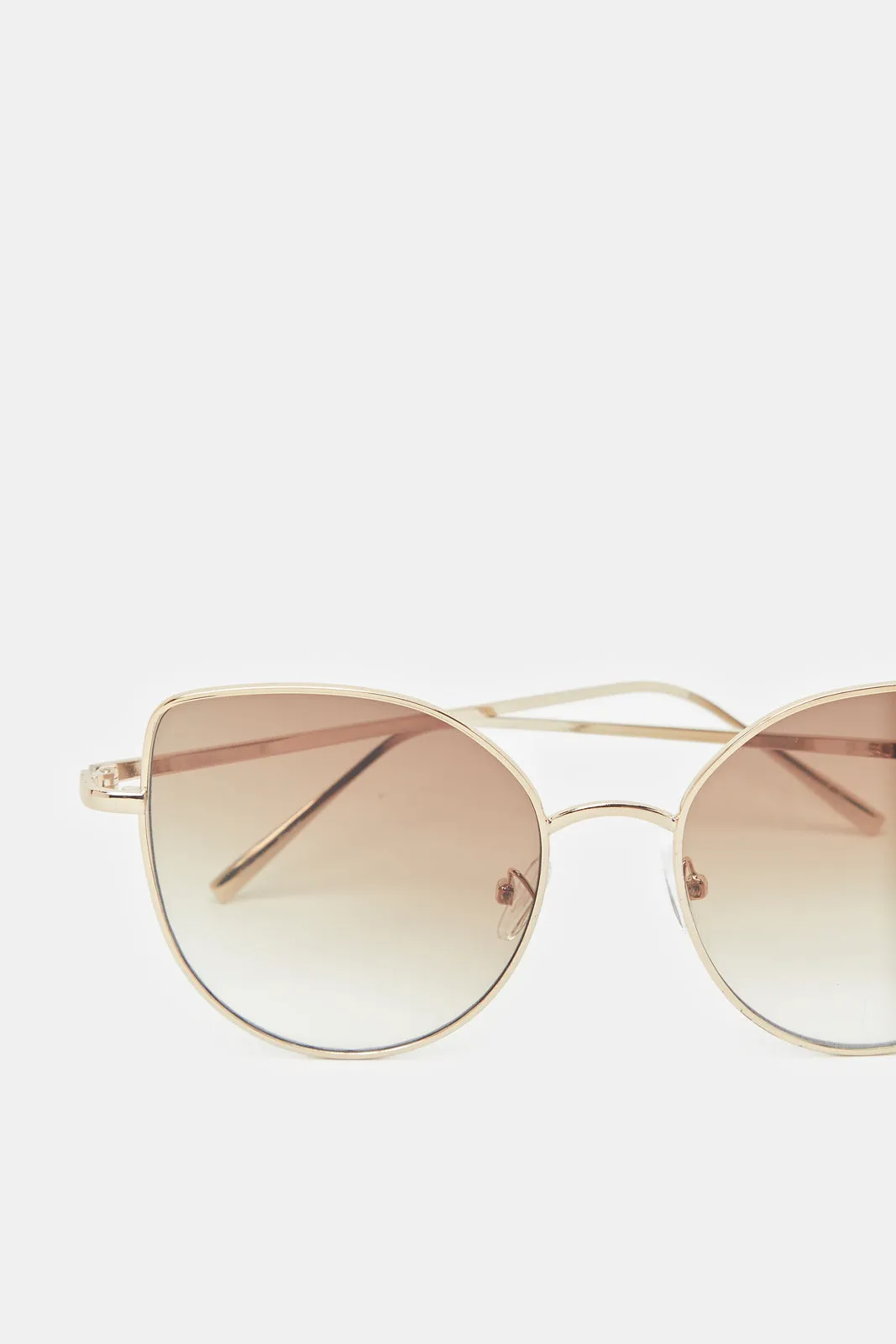 Women Gold Cat Eye Sunglasses