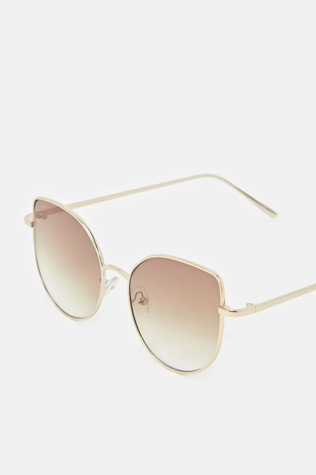 Women Gold Cat Eye Sunglasses